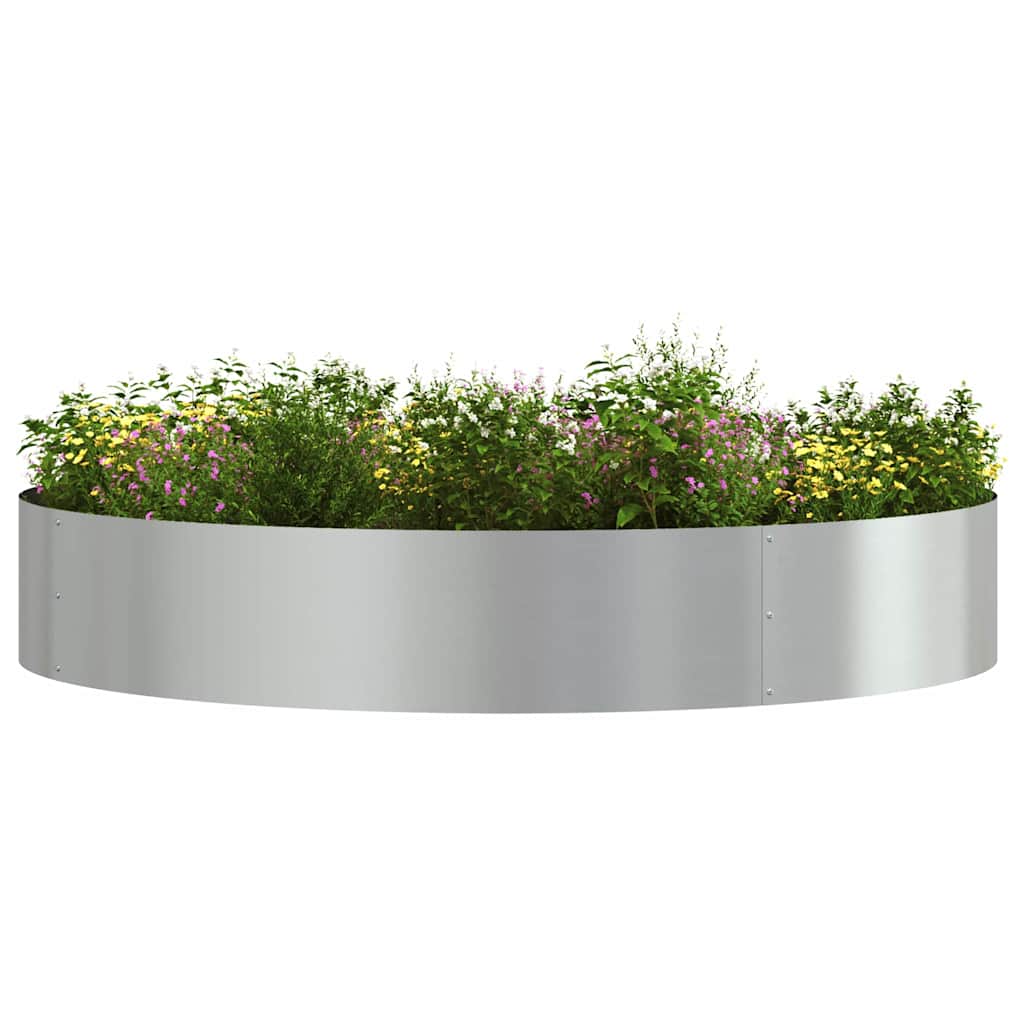 Gartenblumentopf Silber 120 x 120 x 20 cm Verzinkter Stahl